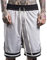 Plilima Atmungsaktive Basketball-Shorts für Herren, leicht, für Fitnessstudio, Boxen, Netzstoff, schnell trocknend, mit Reißverschlusstaschen, weiß, 3XL