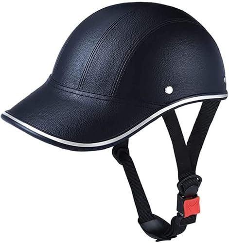 Kcolic Retro-Motorrad-Halbschalenhelm DOT/ECE-Zugelassene Baseballmütze Motorradhelm Unisex-Erwachsene Sommerleichte Jethelme Stil Moped ATV Scooter Cap Schirmmütze Helm K