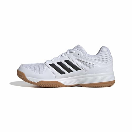 adidas Mujer Speedcourt Women Indoor Shoes, FTWR White/Core Black/Gum10, 41 1/3 EU