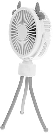 Hohopeti Ventilador Mini Portátil Con Trípode Flexible 3 Configuraciones Ideal Para Viaje
