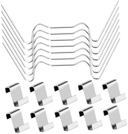MOBUTOFU Edelstahl W Förmige Clips Für Gewächshausglasplatten Metallklammern Für Gewächshauswartung Und Reparatur Inklusive Clips Und 25 Z Bügeln