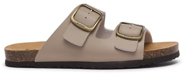 Scholl Jackie, Sandali Donna, 2 cinturini, Beige Scuro, 38 EU