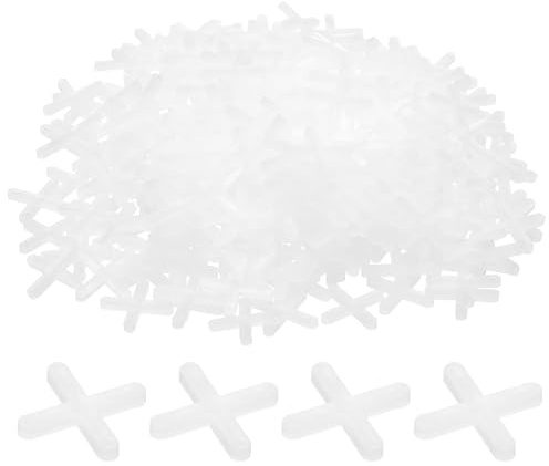 QUARKZMAN 500 distanziatori per piastrelle da 3 mm, in plastica dura, a croce, distanziatori per installazione in ceramica, per pavimenti da parete