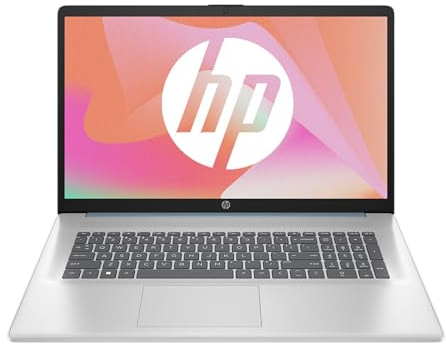 HP 17-cn3001sf Ordinateur Portable 17,3 FHD IPS, PC Portable (Intel Core i7-1355U, RAM 16 Go, SSD 512 Go, Intel Iris XE, Windows 11), Laptop Argent, Clavier AZERTY