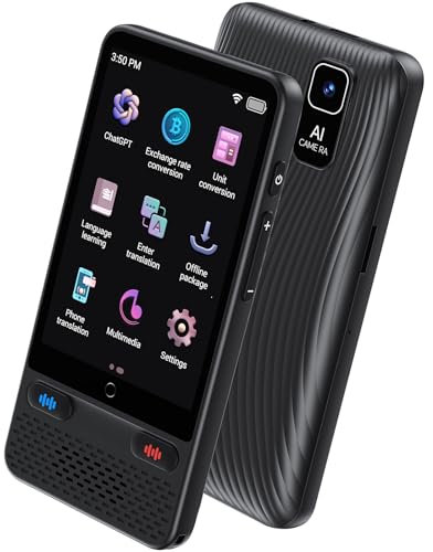 Traductor Instantaneo de Voz S85, Traductor Idiomas AI, 138 Idiomas en Línea/17 Offline(Español Offline), Traducción por Fotografía 500 Megapíxeles, Apto para Viajes, Negocios, Etc