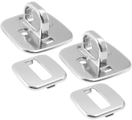 GRIRIW 2Pcs Laptop Cable Lock Anchor Plates with Fixed Security Base, Compatible Computer Security Cables for Notebook and Monitor Anti-Theft, Office Desk Lockable Accessories