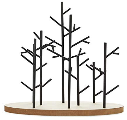 Balvi Revistero Autumn Color negro Organizador de periódicos y revistas de metal decorativo en forma