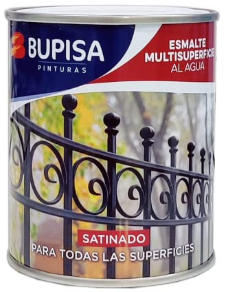 Bupisa Esmalte Multisuperficies Al Agua Satinado Colores 750 Ml (Verde Carruajes)