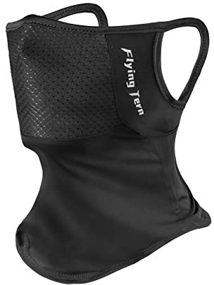 Vivi Idee Halbe Sturmhaube Damen & Herren Balaclava | Sturmmaske | Skimaske | Gesichtshaube | Gesichtsmaske | Windmaske | Motorradmaske | Fahrradmaske, Schwarz (1 Stück, Schwarz)