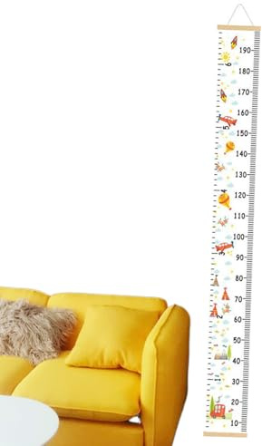 Tillväxtdiagram utformat för montering på väggytorna Mätsticka för | Höjdmätning för vägg Passar för barn och flickor, babyrum, sovrum, badrum och lekrum