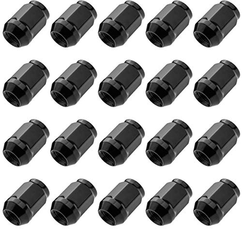 C CARBONADO hjulmuttrar M12 x 1,25 stängd 34 mm SW21 svart 20 x