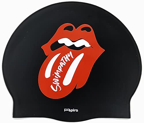 IMSPIRA Gorro Natacion Silicona Swimpathy Unisex Gorro Piscina Diseño Rock Hombre competicion Gorra Natacion Entrenamiento intensivo Deporte acuatico Aguas Abiertas Triatlon aquagym Waterpolo