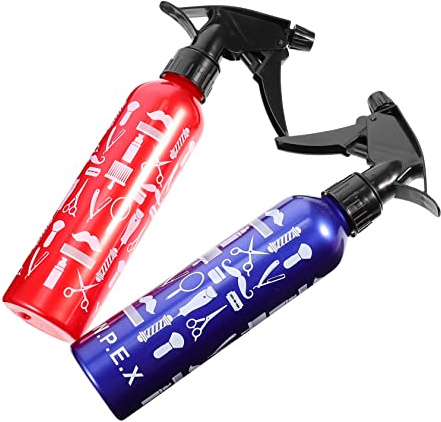 Angoily Botellas Rociadoras De Agua 2 Unidades Tamaño Compacto Plástico Resistente Para Peluquería Hogar Uso Facial Difusor De Niebla Fina Colores Azul y Rojo