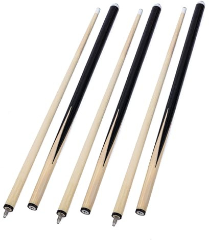FOXSMZZ 2 Petites Queues de Billard/Snooker Faites à La Main à Assembler pour Enfant et Adulte Idéal pour Les Espaces Restreints Et Les Jeunes (122cm)