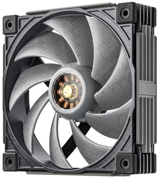 Sudokoo MACH120 Ventola 120mm PC : Ventola di Raffreddamento Silenziosa PWM & 500-3000 RPM - Case Fan di Dissipatore con LCP e Motore FOC & Correzione Dinamica del Bilanciamento, 6 Anni di Garanzia