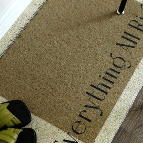 Jiawu PVC Loop Mesh Dörrmatta, Skoskrapa Entrématta för Inomhusbruk Utomhus, Kraftig Skärbar Halkfri Baksida Tjock Blekningsbeständig Lätt Att Rengöra, Vattenavvisande Hållbar Dörrmatta (Färglappar)