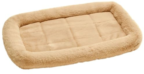 HUNTER Hundematte VERMONT COZY, komfortabel & gepolstert, erhöhter Rand, besonders weich & kuschelig, rutschhemmend, universell einsetzbar, waschbar, Farbe: beige, Größe: S