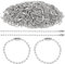 PH PandaHall 200pcs Ball Bead Chains, Sliver Iron Ball Chain for Keyring Bead Chain Metal Ball Chains Small Tag Chain Hanging Tag with Connectors for Keyrings Badge Hanging Ornament Craft, 10cm Long
