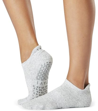 Tavi Noir Unisex' s Savvy Yoga & Pilates Grip Sock, Haze, S