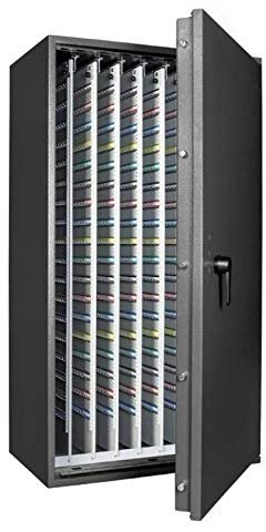 Secureo Format Schlüsseltresor STL 2880 Kl. I, Mechanisches Zahlenkombinationsschloss, Grad 1 nach EN 1143-1, H155xB85xT53 cm, 406 kg