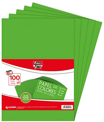 Fixo Paper 65009222 100-pack 80 g papper, djupgrön, A4