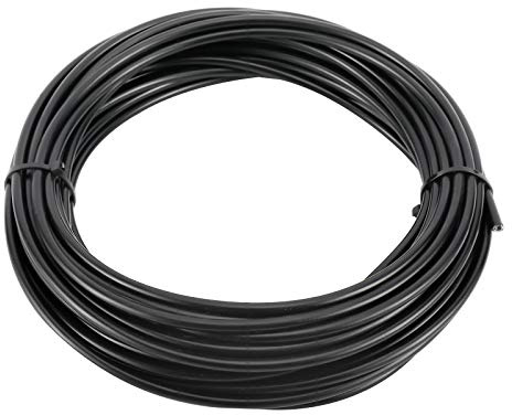 YaeMarine 5mm X 50ft Bicycle/Bike Lined Brake Cable Housing Black