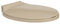 Gecheer Toilettensitz mit Absenkautomatik Toilettendeckel mit Soft-Close-Funktion Klodeckel WC-Sitz Soft Close Toilettensitze, Passend für die Meiste Toilette, Beige Oval