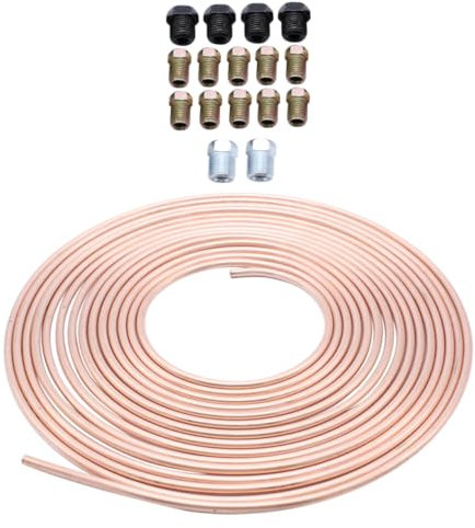 Gatuida Nickel Copper Brake Line Tube Od Feet Coil Non-magnetic Vehicle Brake Coil for Automotive Replacement Replacement