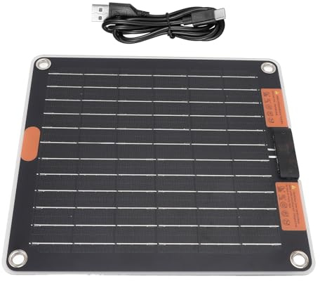 Bärbar solkraftbank – 30 W laddare med USB-portar | uppladdningsbart batteripaket, solpanel energiryggsäck, camping, vandring, äventyr, resor, utomhuselektronik, snabbladdning