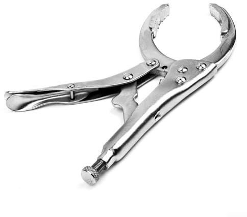 LatoYard Per strumento di rimozione del filtro dell'olio regolabile 50-110mm Gamma di apertura in acciaio pinze chiave per la manutenzione di auto moto