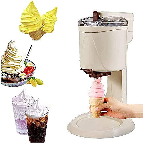 1L Soft Ice Cream Machine Macchina, per Dessert allo Yogurt Congelato con Frutta Sana Fatta in Casa, Gelato, Sorbetto