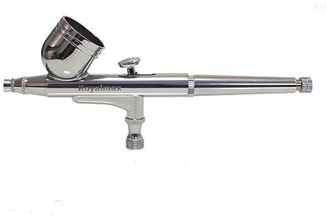 Royalmax 130E - Juego de aerógrafo profesional de doble acción con alimentación por gravedad de 0,3 mm