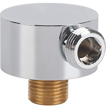 Codo de Suministro de Pared de Ducha Codo de Salida de Ducha G1/2 Conector de Manguera de Ducha de Forma Redonda Codo de Conector de Manguera de Montaje en Pared