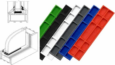 Window Glazing Glass Packers, Size: 100 x 28mm, Thickness : 3MM & 6MM & Mixed (1000pcs) (3MM)