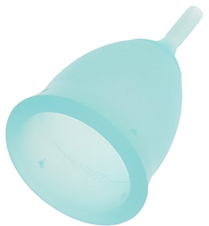 Tiuimk Copa menstrual femenina de silicona reutilizable aprobada por la FDA L azul
