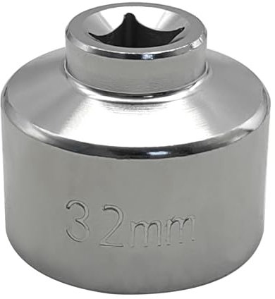 Shkalacar 32mm Ölfilterschlüssel, Ölfilterdeckel mit niedrigem Profil, 6 Punkt Stecknuss Ersatz für Mer cedes Ben z A Klasse, Mi NI, Ki a, NIS san und an Dere