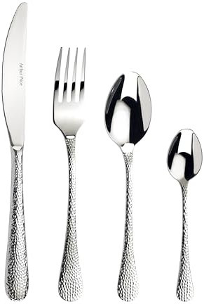Arthur Price ZAVA1601 Avalon 16 Piece 4 Person Cutlery Set, Stainless Steel, Silver