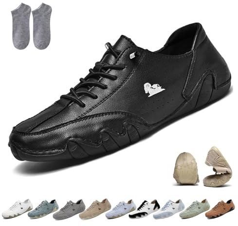 Italiennes Faites Main Chaussures Pieds Nus Unisexes Baskets Chaussures Beck Antidérapantes Légères Respirantes Bottes Pieds Nus Minimalistes Chaussures Pieds Nus Ergonomiques Et Orthopédiques(Noir,41