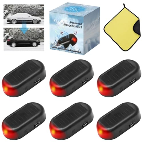 Electromagnetic Wave Antifreeze Instrument - Solar Car Windshield De-Icer, Reusable Snow Removal & Anti-Frost Tool for All Vehicles, Safety & Maintenance Essential(6pcs)