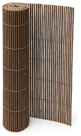 JARDIN202 - Cerramiento Mimbre Natural para Cerramientos y Vallas | Mimbre Natural de Alta Ocultación | 1,2x5m