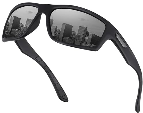 Opssaker Occhiali da Sole Polarizzati per Uomo e Donna - Occhiali Sportivi con Protezione UV400 per Running, Guida, Pesca e Ciclismo