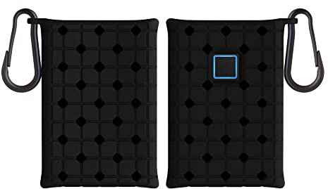 kwmobile Hülle kompatibel mit Samsung T7 Touch Portable SSD Festplatte - Silikon Schutzhülle für Portable SSD - in Schwarz
