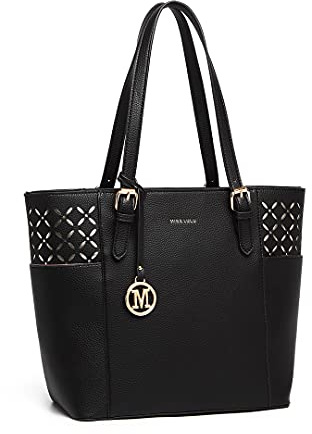 Miss Lulu Borsa Tote Donna Università Grande, Elegante Mano Bag Maniglia Regolabile, PU Pelle per Viaggi, Lavoro e Scuola