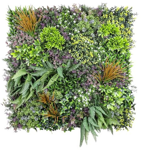 INFRANGE 1 pannello di bosso artificiale da 101,6 x 101,6 cm, decorazione da parete per interni, esterni, giardino, cortile, matrimoni (stile 10)