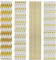 Pailles en papier colorées, pailles en papier biodégradables pour fêtes, mariages et autres occasions, pailles de fête (dorées, lot de 200)