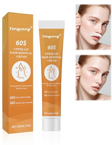 Fengyang® Facial Hair Removal Cream, Upper Lip Hair Removal, Upper Lip Hair Cream, Painless Hair Removal Cream for Sensitive Skin Lips Cheeks Hair