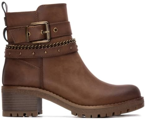 REFRESH - Botín Mujer Camel - Calzado Cómodo y Versátil - Moda casual - Modelo 17291801 (Talla 39)