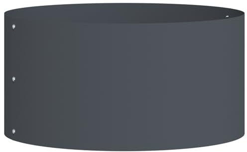 vidaXL Anthrazit Metalltopf Anthrazit Metall 40 cm Durchmesser Langlebig