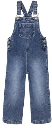 VERTBAUDET Salopette fille large en denim stone 6A