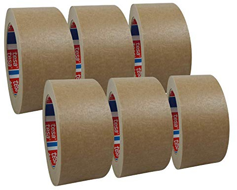 tesa Packband Papier, braun, 50m x 50mm, 9er Pack